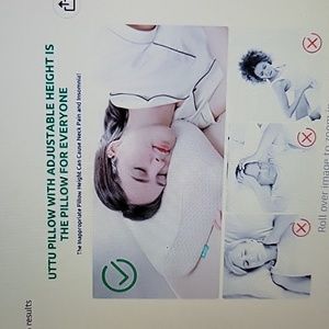 UTTU Sandwich pillow Cervical Queen size Orthopedic neck/back pain relief NEW…